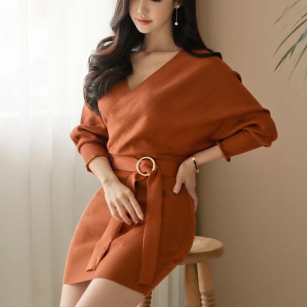 NWT Golden Honey Lantern Sleeve Dress 2018